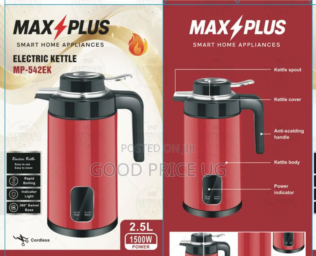 Max Plus 2.5L Electric Kettle (Model MP-542EK)