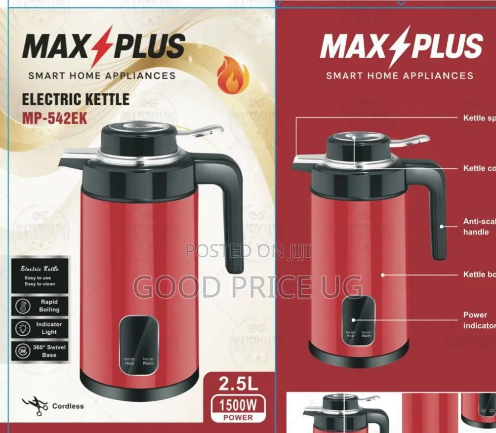Max Plus 2.5L Electric Kettle (Model MP-542EK)