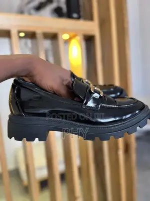 Shiny Black Loafers