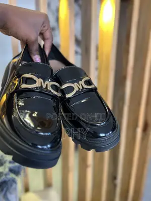 Shiny Black Loafers