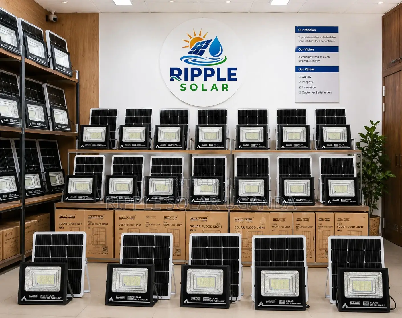 200W Solar Flood Light Waterproof Outdoor Security LED Lamp