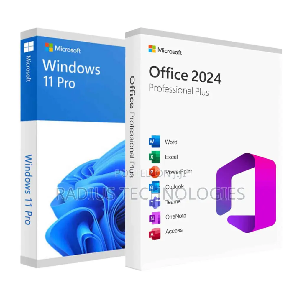 Windows 11 Pro + Microsoft Office 2024 Pro Plus Bundle