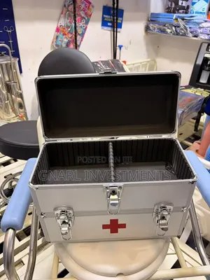 Portable, Empty Aluminum First Aid Kit