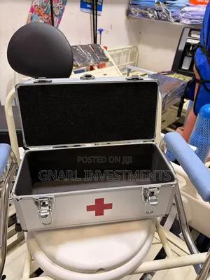 Portable, Empty Aluminum First Aid Kit