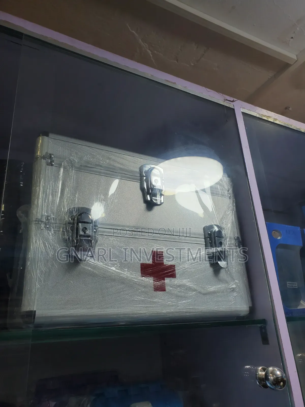 Portable, Empty Aluminum First Aid Kit