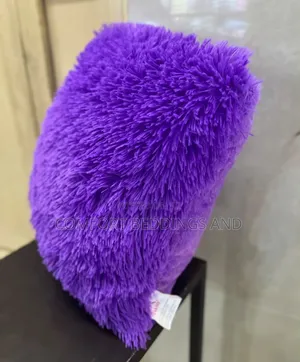 Fluffy Cushions Purple