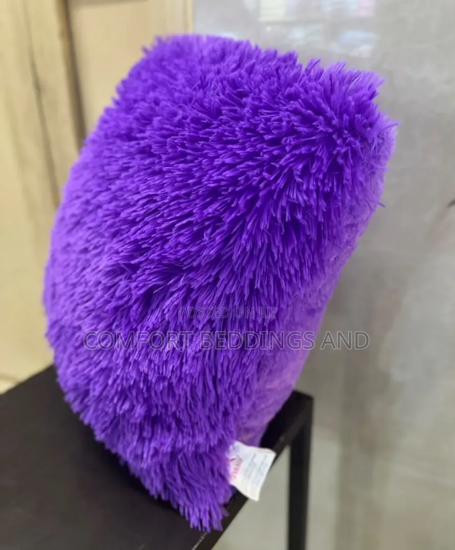 Fluffy Cushions Purple