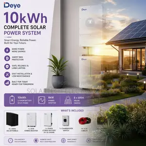 All in One 10kWh Complete Solar Solution | 8kW Hybrid Inverter -Deye