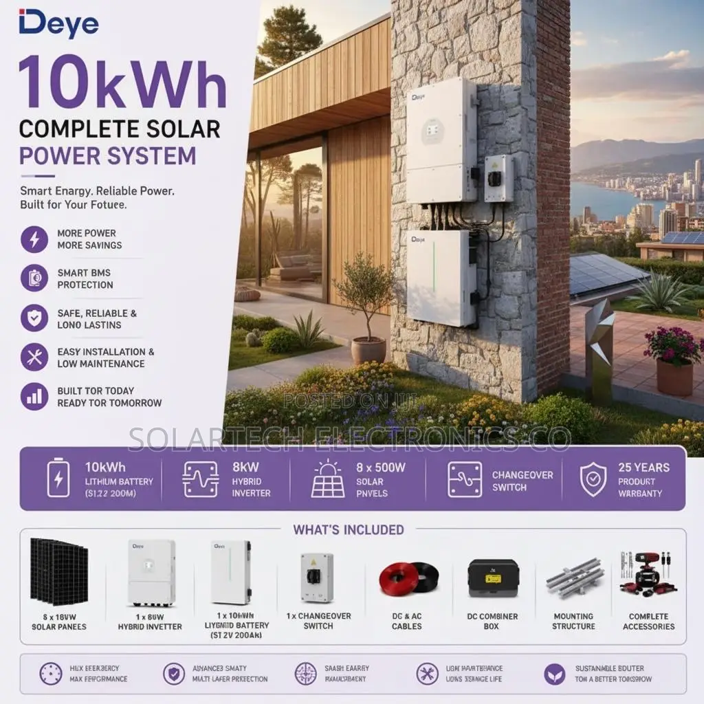 Full 10kWh Solar Installation Package With Accessories