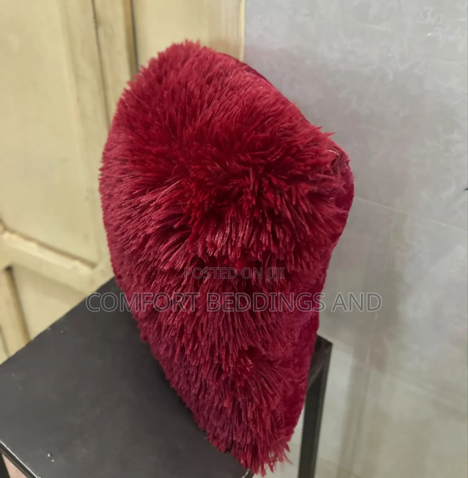 Fluffy Cushions Maroon