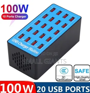 20 Port USB Charging Station Power