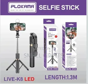Plokama Live LED 4-in-1 Selfie Stick Tripod