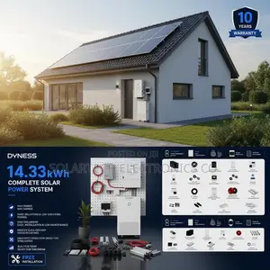 Complete 14.33kWh Dyness Solar Power System With All Accessories