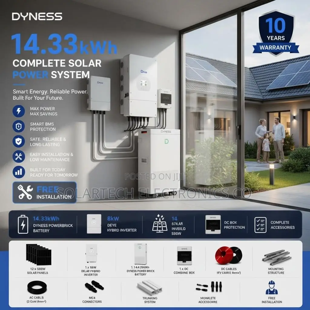 Dyness 14.33kWh Renewable Energy System With Complete Accessories NTS