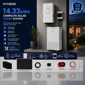 1. 33kWh Dyness Lithium Battery 8kW Hybrid Solar Backup System