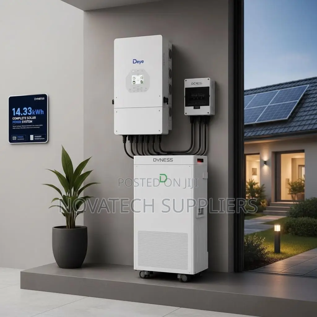 8. 33kWh Dyness Battery and 8kW Deye Solar System Package