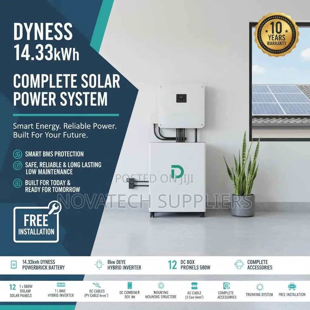7. 33kWh Off Grid Solar System With Premium Dyness Battery