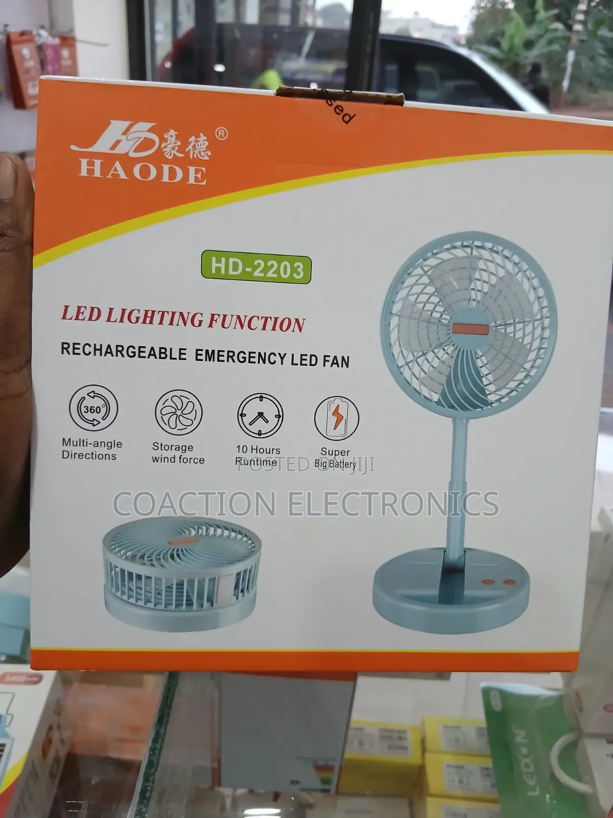 Portable Led Table Fan