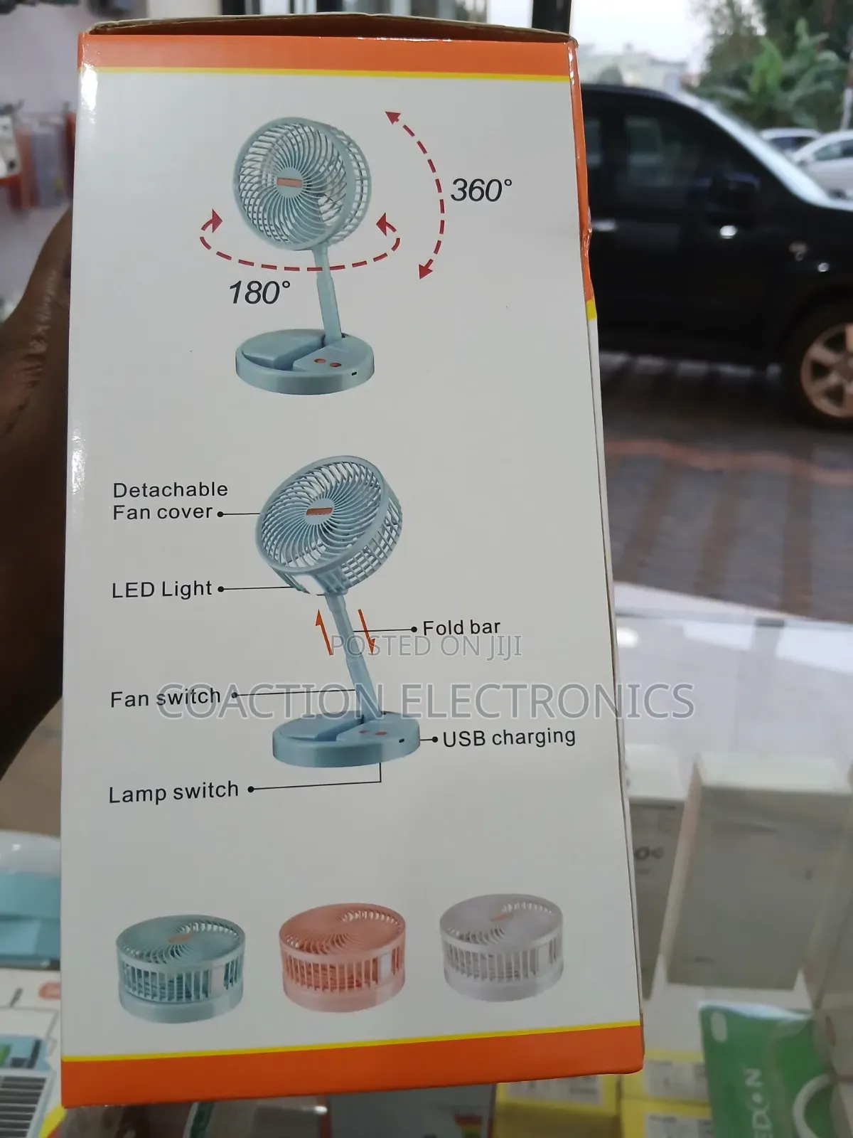 Portable Led Table Fan
