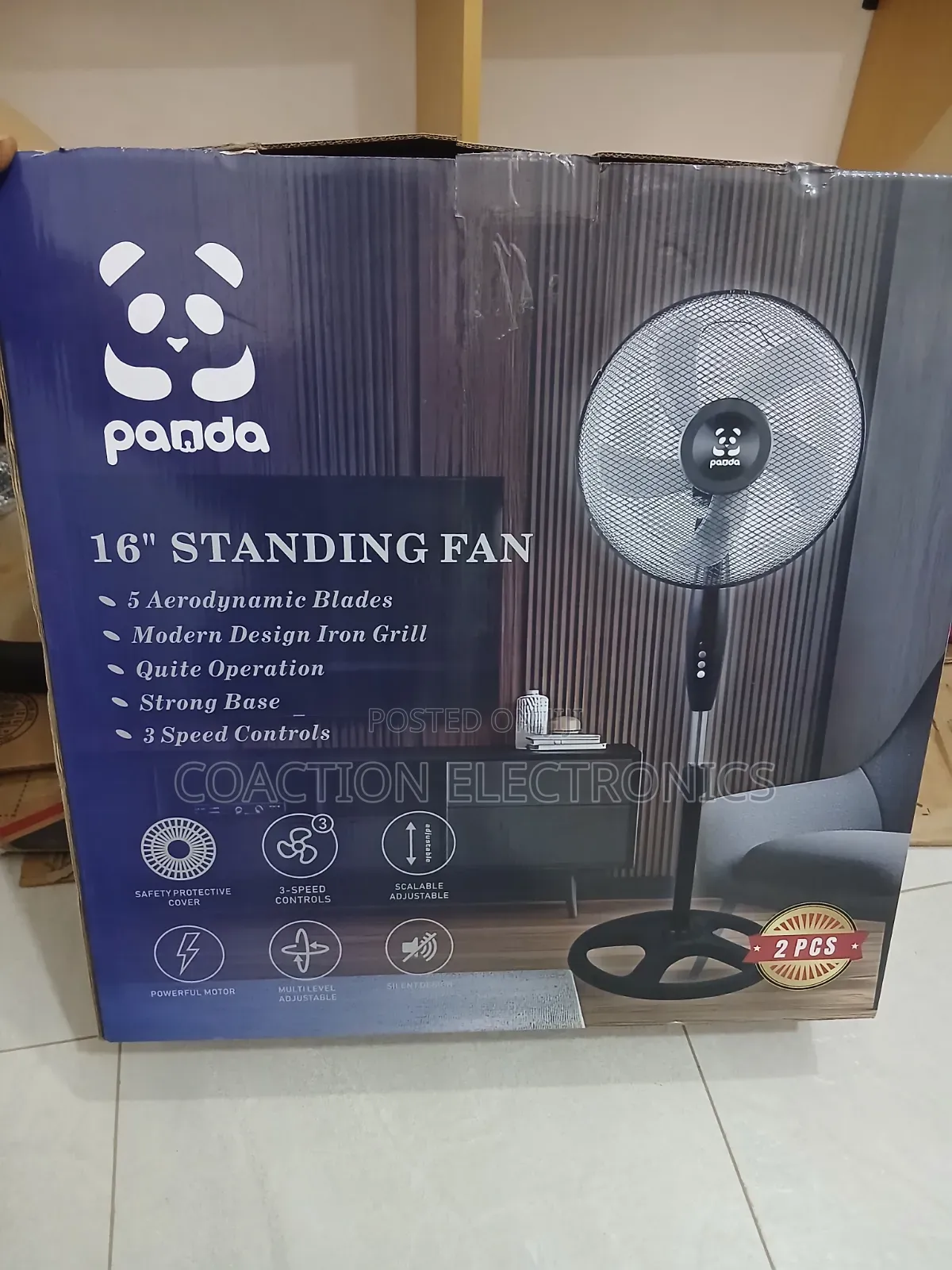 Panda Standing Fan