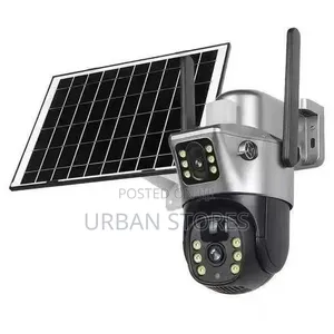 Super Quality Dual Lens Solar-Powered Auto_tracking CCTV Camera 4g