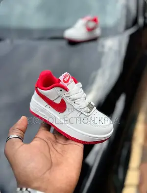 Kids Nike AF1 Premium White