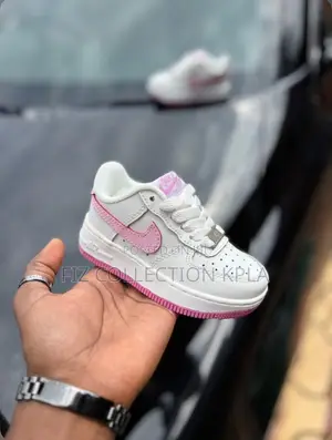 Kids Nike AF1 Premium White
