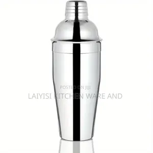Cocktail Shaker, 20 Oz Martini Drink With Built-in Straw