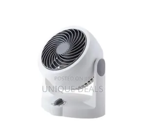 Compact White Table Fan