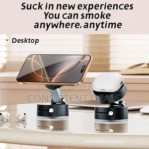 Foldable Magnetic Vacuum Phone Holder With Strong Suction Cup