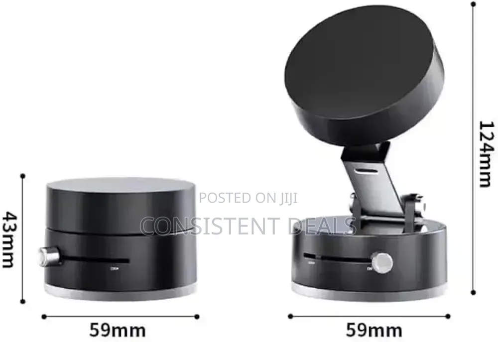 Foldable Magnetic Vacuum Phone Holder With Strong Suction Cup