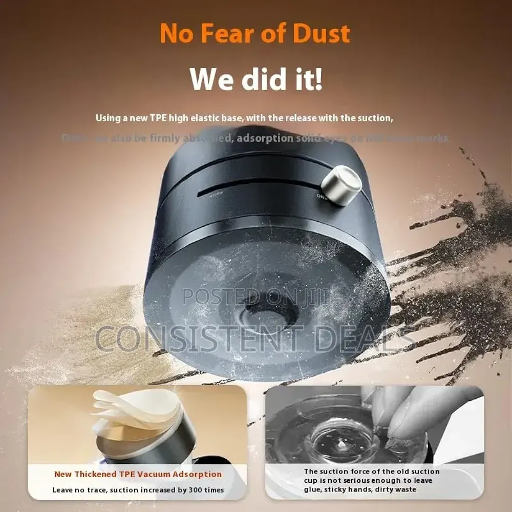 Foldable Magnetic Vacuum Phone Holder With Strong Suction Cup