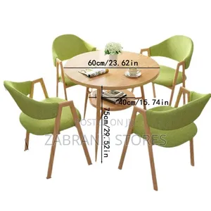 Round Balcony Table Set With 4 Seats