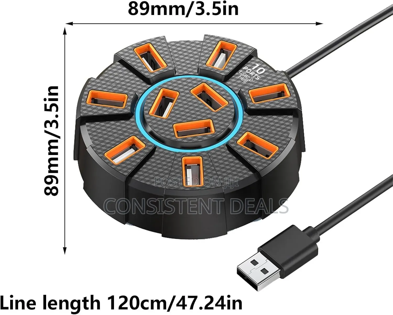 USB Docking Station Expansion Dock 10 Port USB Hubs