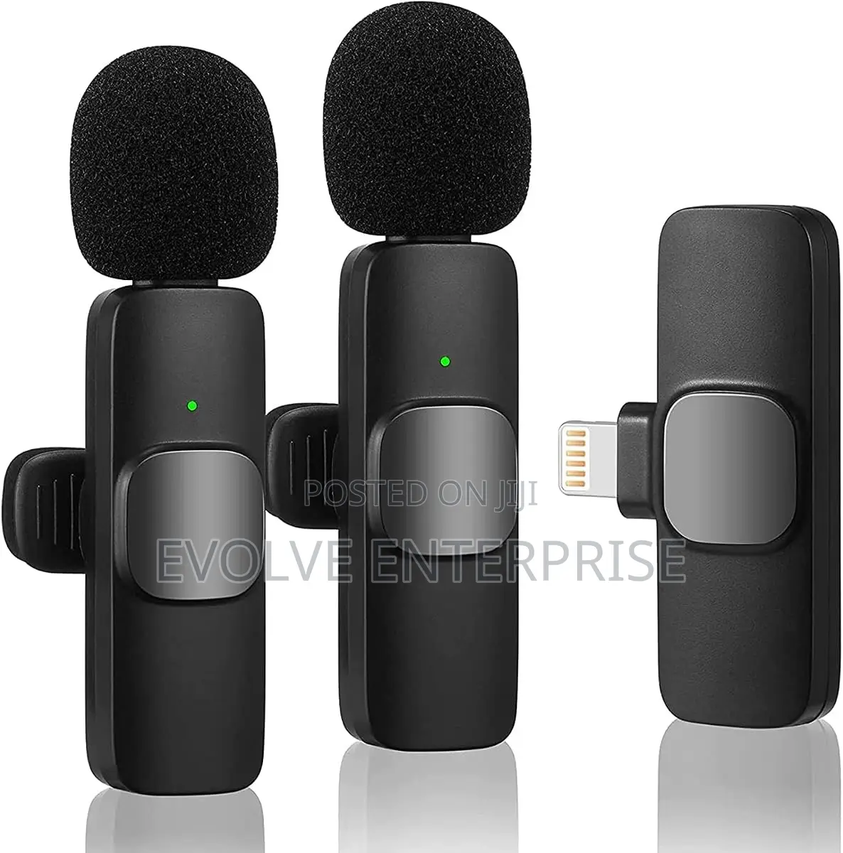 Dual Wireless Lavalier Microphone Plug and Play