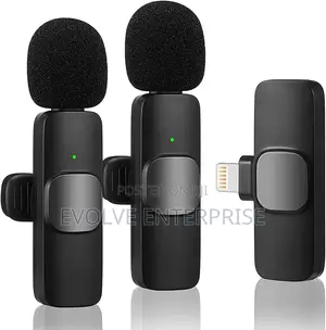 Dual Wireless Lavalier Microphone Plug and Play