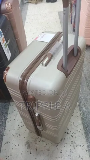 Beige Early Bird Rubber Suitcase