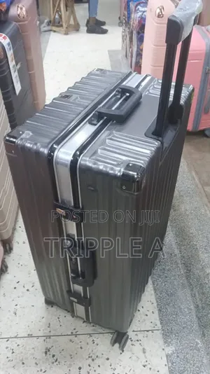 Dark Grey Hardshell Trolley Suitcase Large