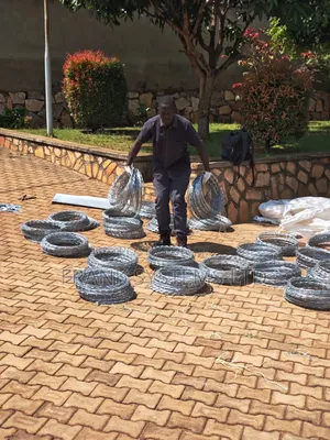 Razor Wire Fence, Stainless Steel 7M
