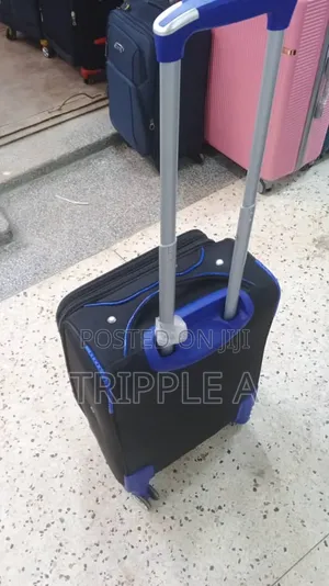 Small Sized Black Blue Travel Suitcase