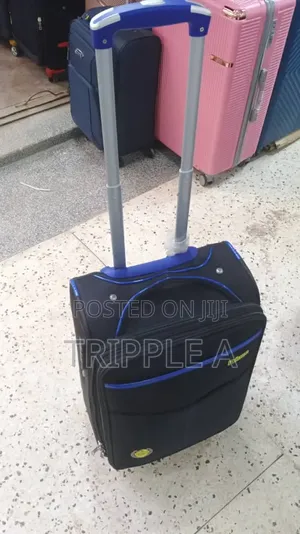 Small Sized Black Blue Travel Suitcase