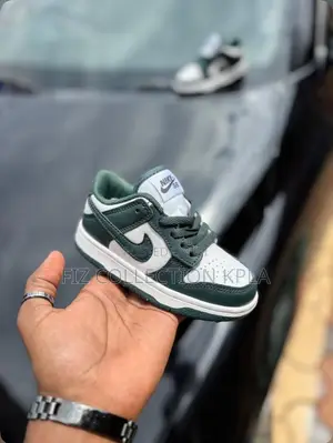 Nike Dunk Low White Green Kids