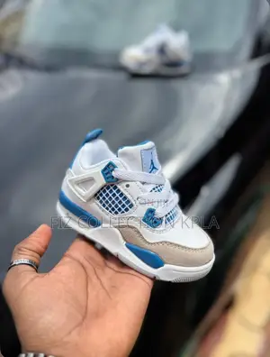 Jordan 4 Military Blue Kids Sneakers