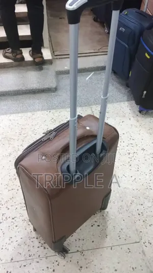 Small Brown Leather Suitcase