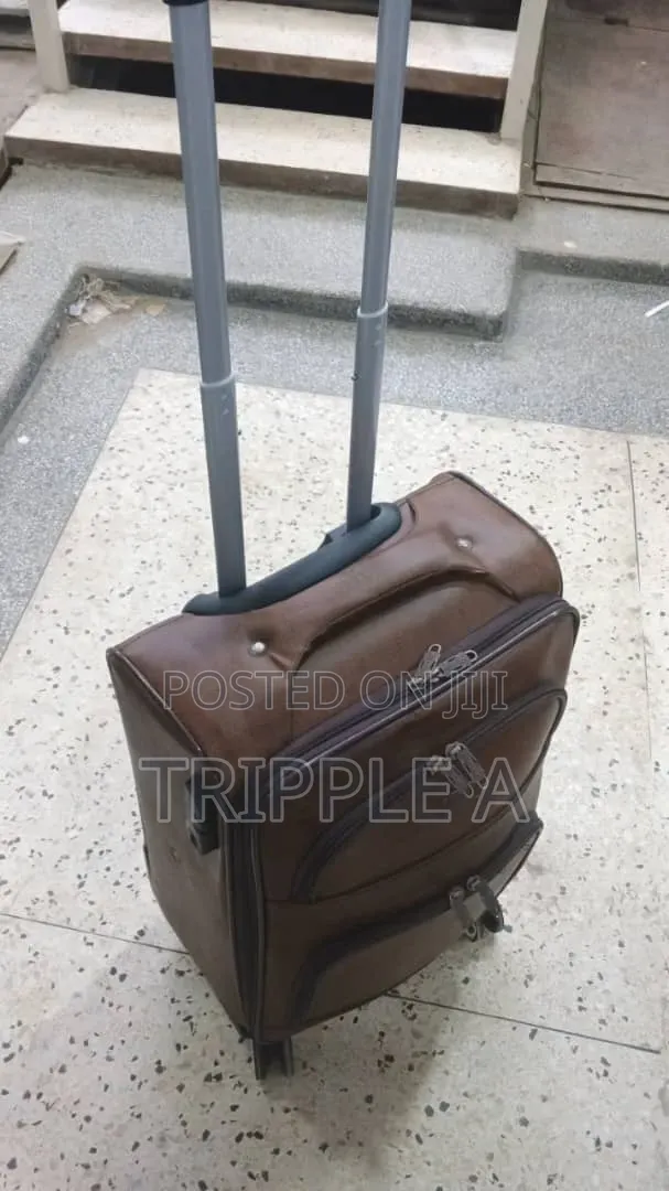 Small Brown Leather Suitcase