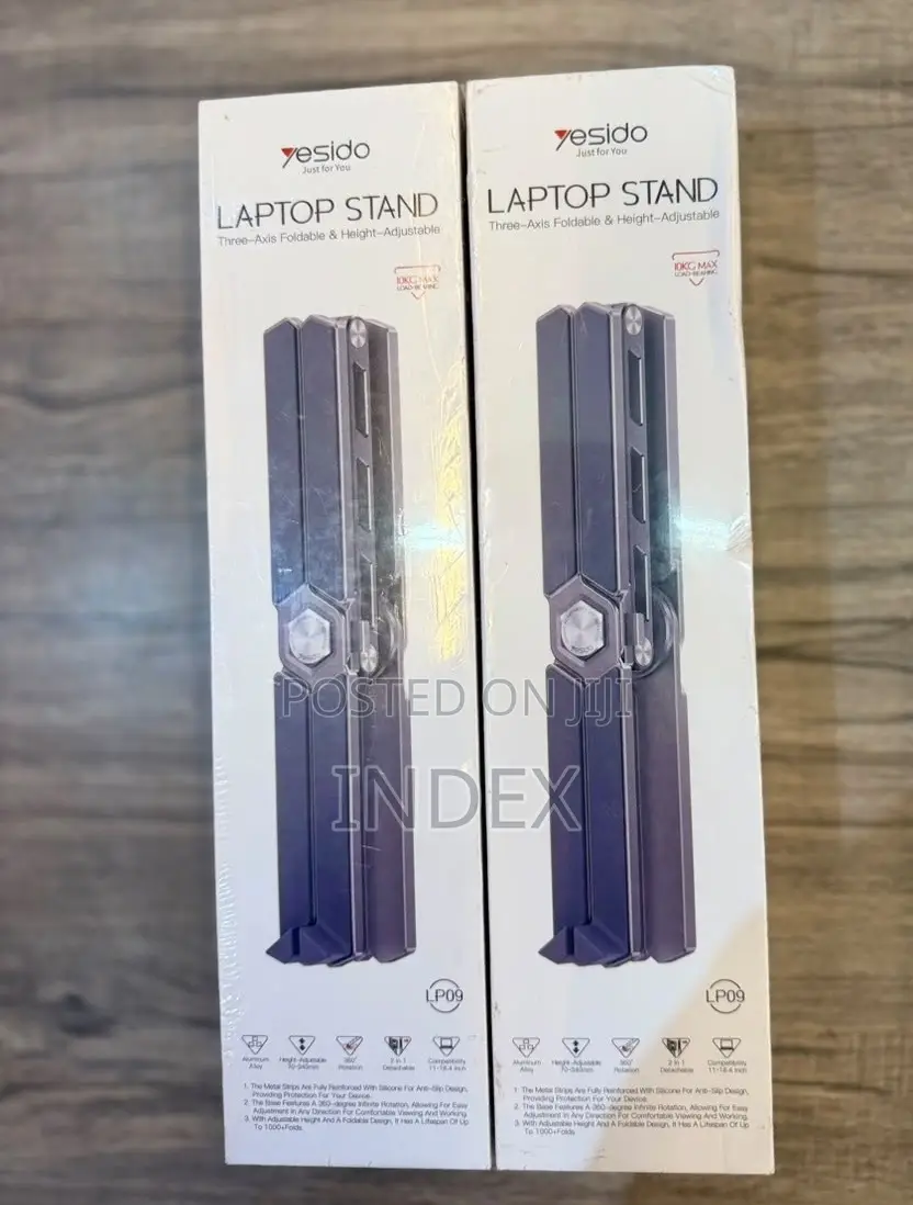 Yesido LP09 360° Rotating Aluminum Laptop Stand - 3-Axis Adjustable