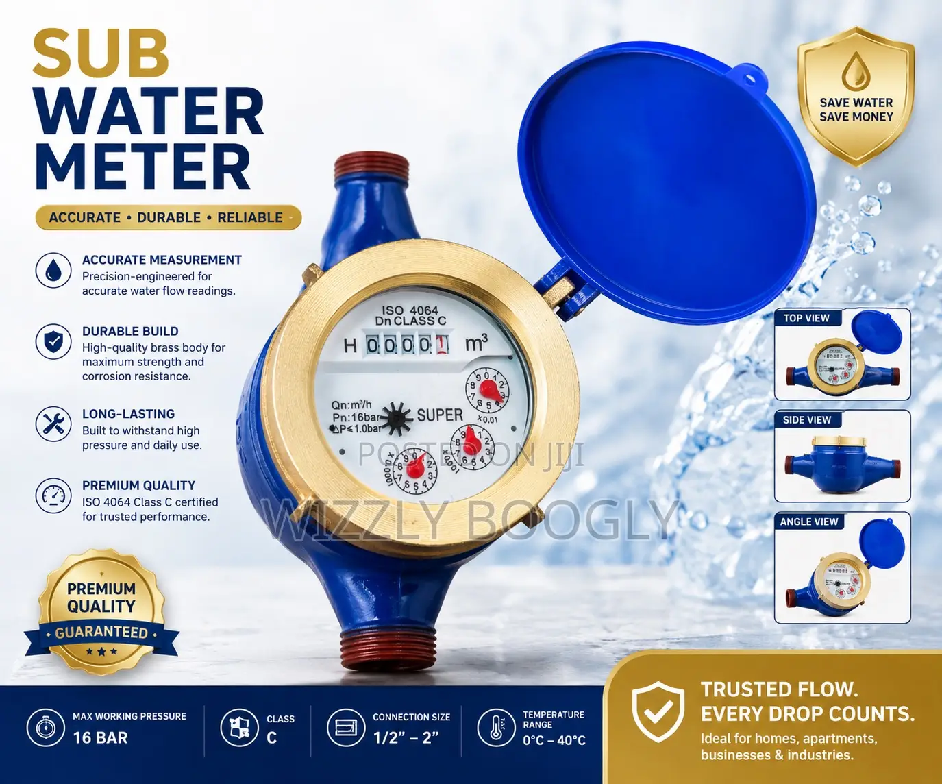 Original Sub Super Water Meter