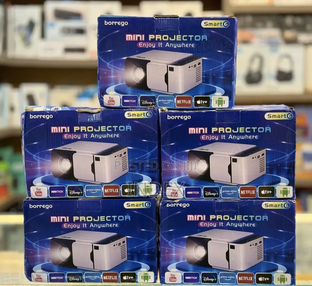 Borrego Smart 6 Mini Portable Android HD Projector