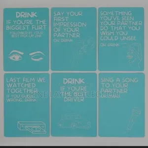 Excited Exhausted" Couples Drinking Card Game.