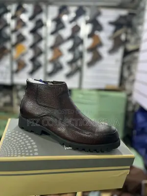 Clarks Premium Brown Leather Zip Boot